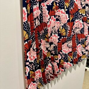 Boden Floral Pleated Skirt